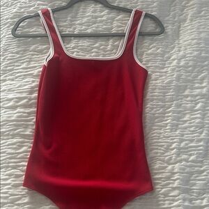 NWOT red ribbed bodysuit